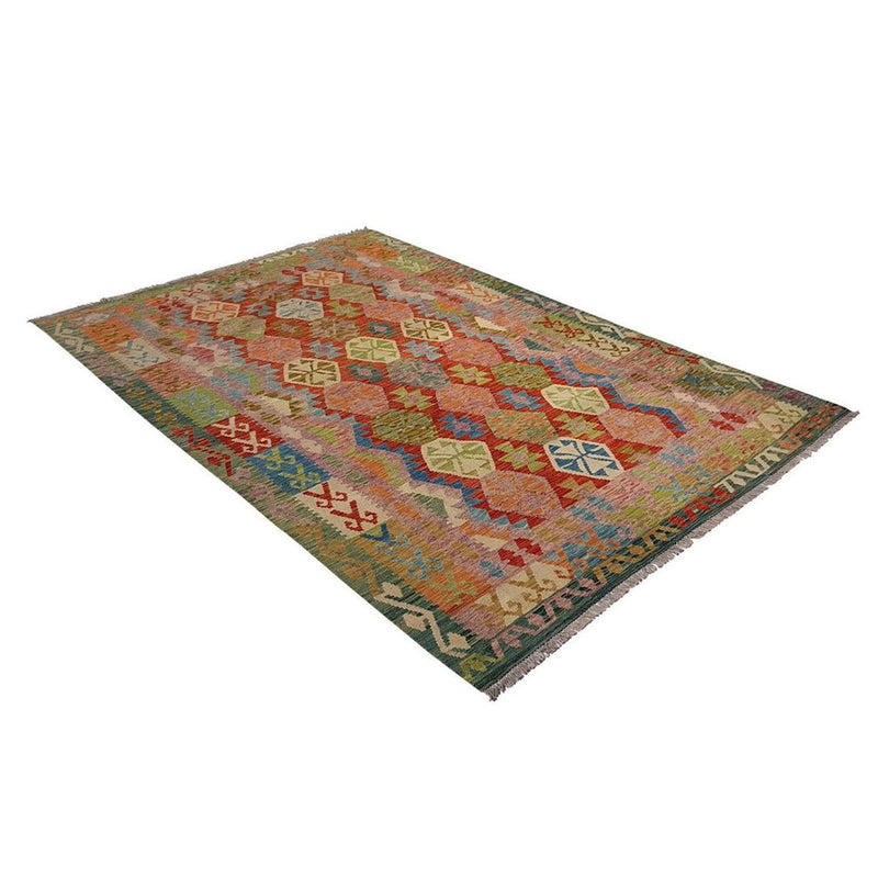 Tapis Kelim - Splash - 300 x 206 cm - multicolore