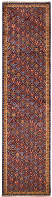 Tapis de couloir Tapis persan - Nomadic - 312 x 78 cm - multicolore