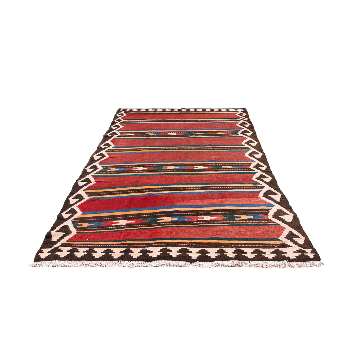 Tapis de couloir Tapis Kelim - Vieux - 315 x 150 cm - multicolore