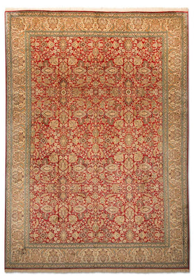 Tapis en soie - Soie du Cachemire - 311 x 211 cm - rouge