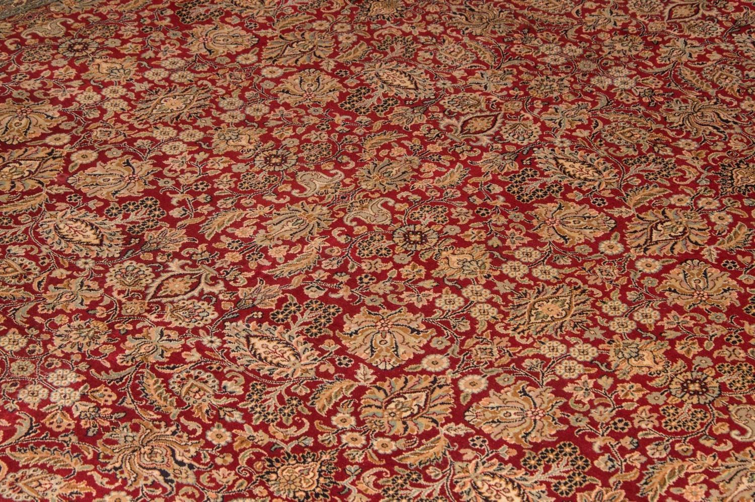 Tapis en soie - Soie du Cachemire - 311 x 211 cm - rouge