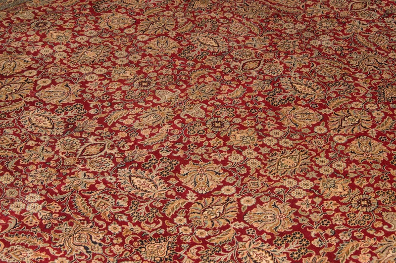 Tapis en soie - Soie du Cachemire - 311 x 211 cm - rouge