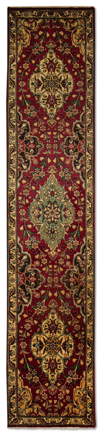 Tapis de couloir Tapis persan - Tabriz - 385 x 73 cm - rouge