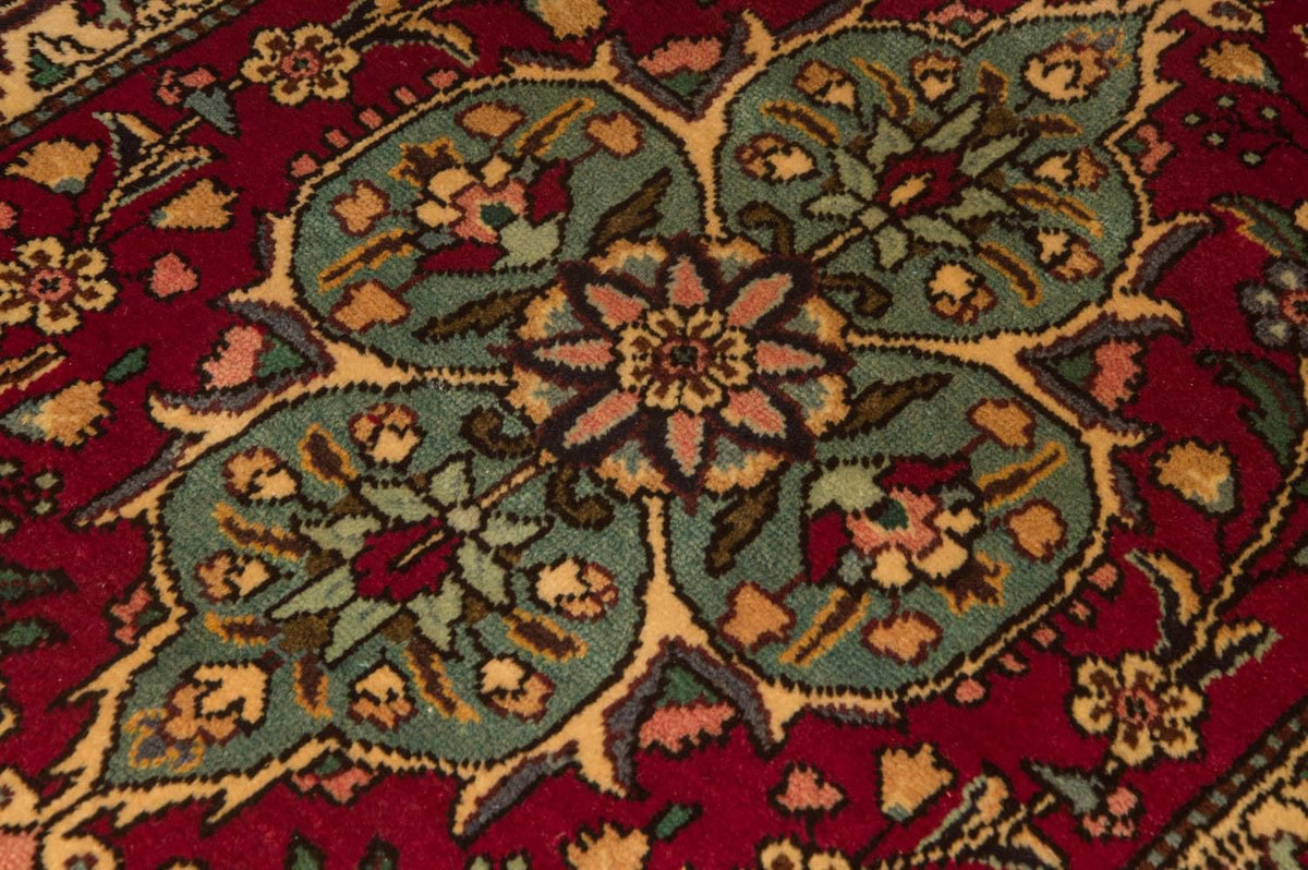 Tapis de couloir Tapis persan - Tabriz - 385 x 73 cm - rouge