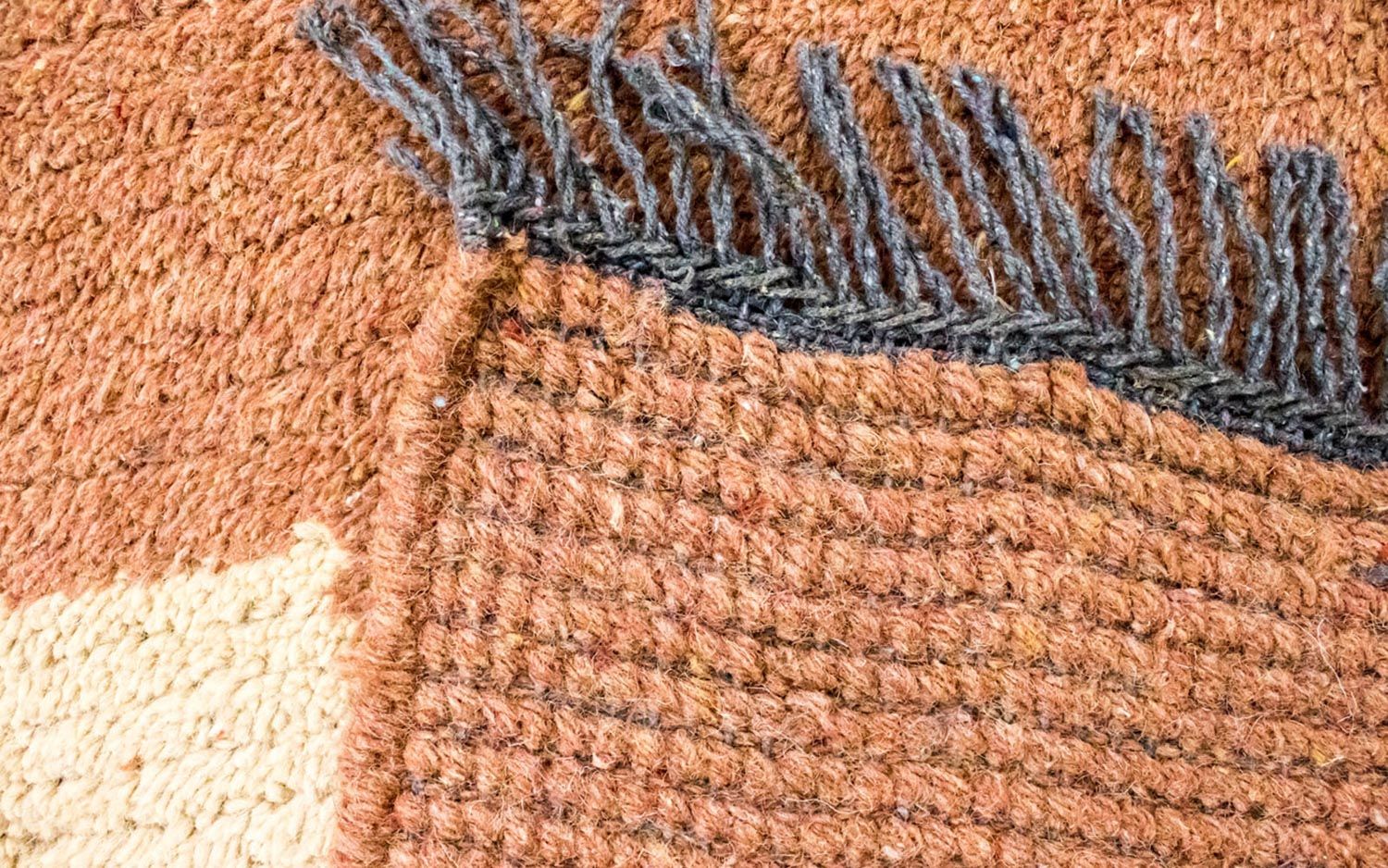 Tapis Népalais - 140 x 70 cm - marron