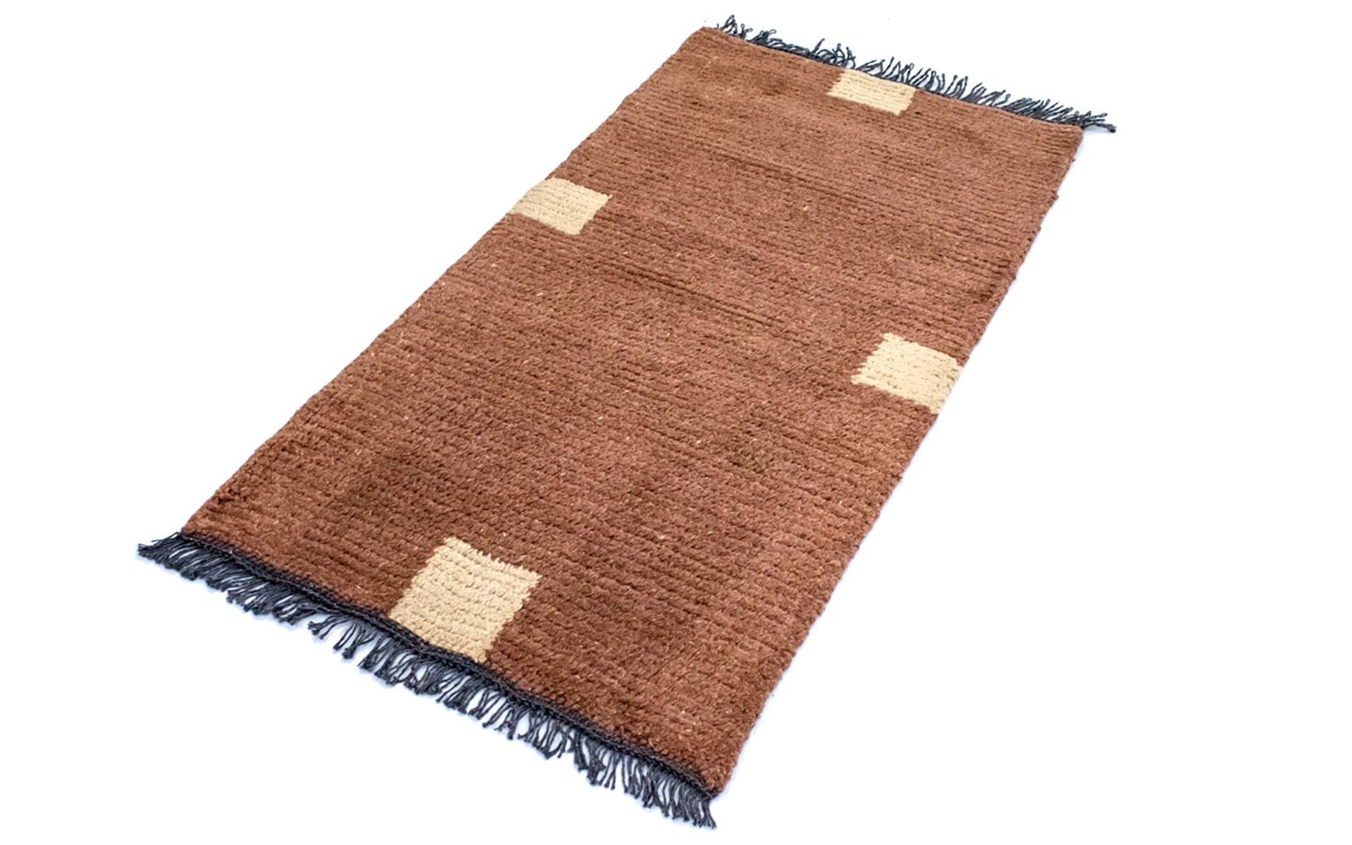 Tapis Népalais - 140 x 70 cm - marron