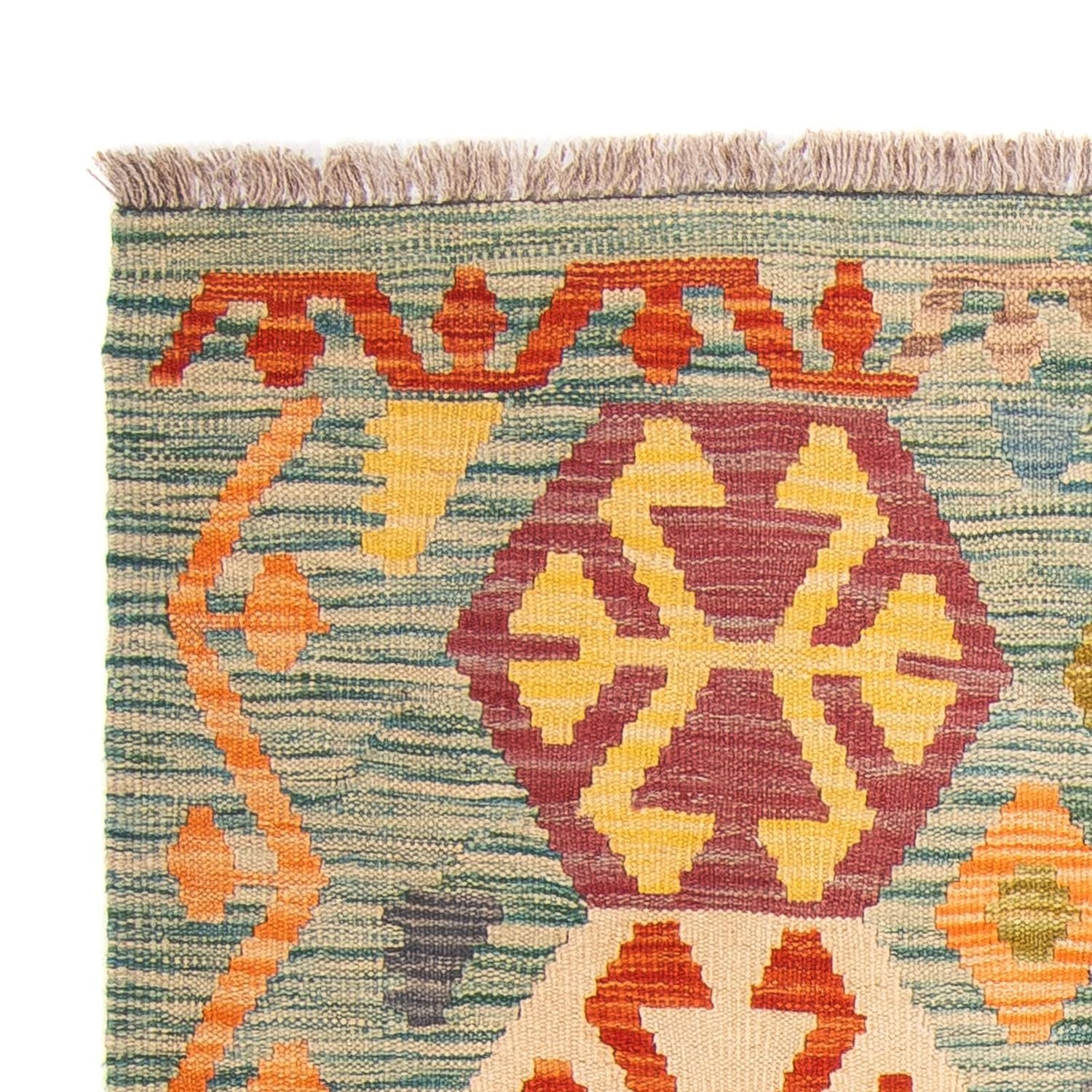 Tapis Kelim - Splash - 154 x 102 cm - multicolore