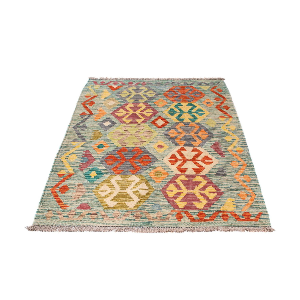 Tapis Kelim - Splash - 154 x 102 cm - multicolore
