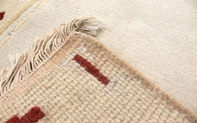 Tapis Népalais - 140 x 70 cm - beige