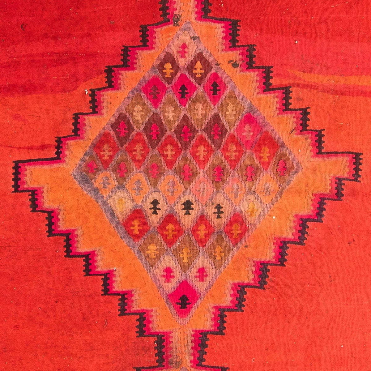 Tapis de couloir Tapis Kelim - Vieux - 380 x 180 cm - multicolore