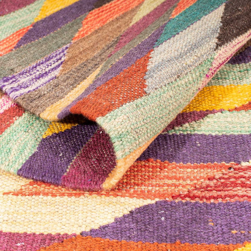 Tapis Kelim - Tendance - 215 x 166 cm - multicolore