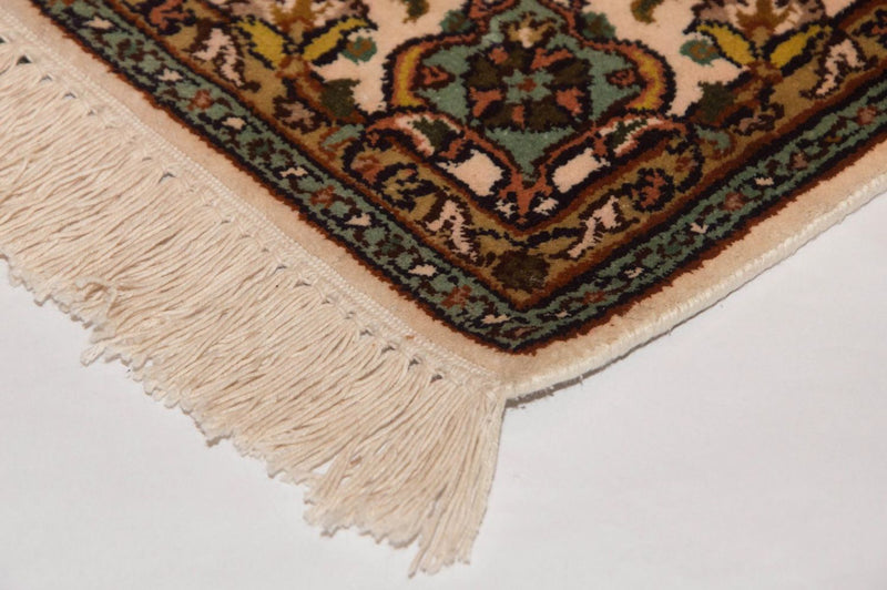 Tapis de couloir Tapis en soie - Soie du Cachemire - 301 x 79 cm - multicolore