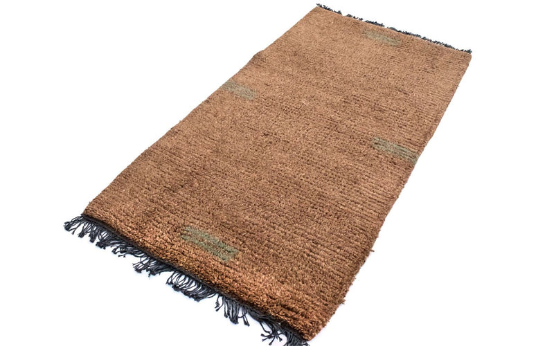 Tapis Népalais - 140 x 70 cm - marron