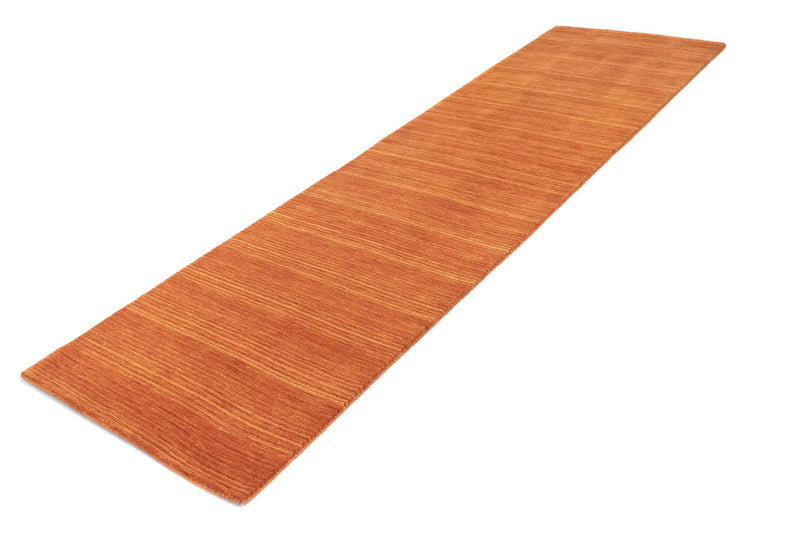 Tapis de couloir Tapis en laine - 295 x 75 cm - orange
