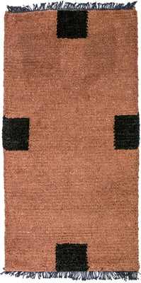 Tapis Népalais - 140 x 70 cm - marron