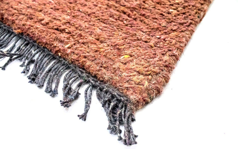 Tapis Népalais - 140 x 70 cm - orange