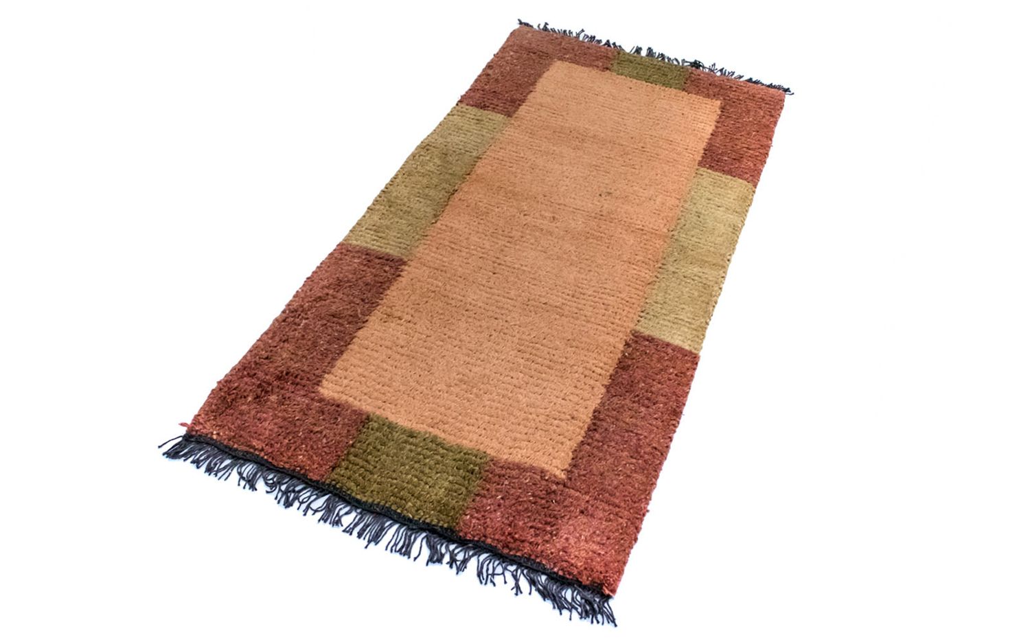 Tapis Népalais - 140 x 70 cm - orange