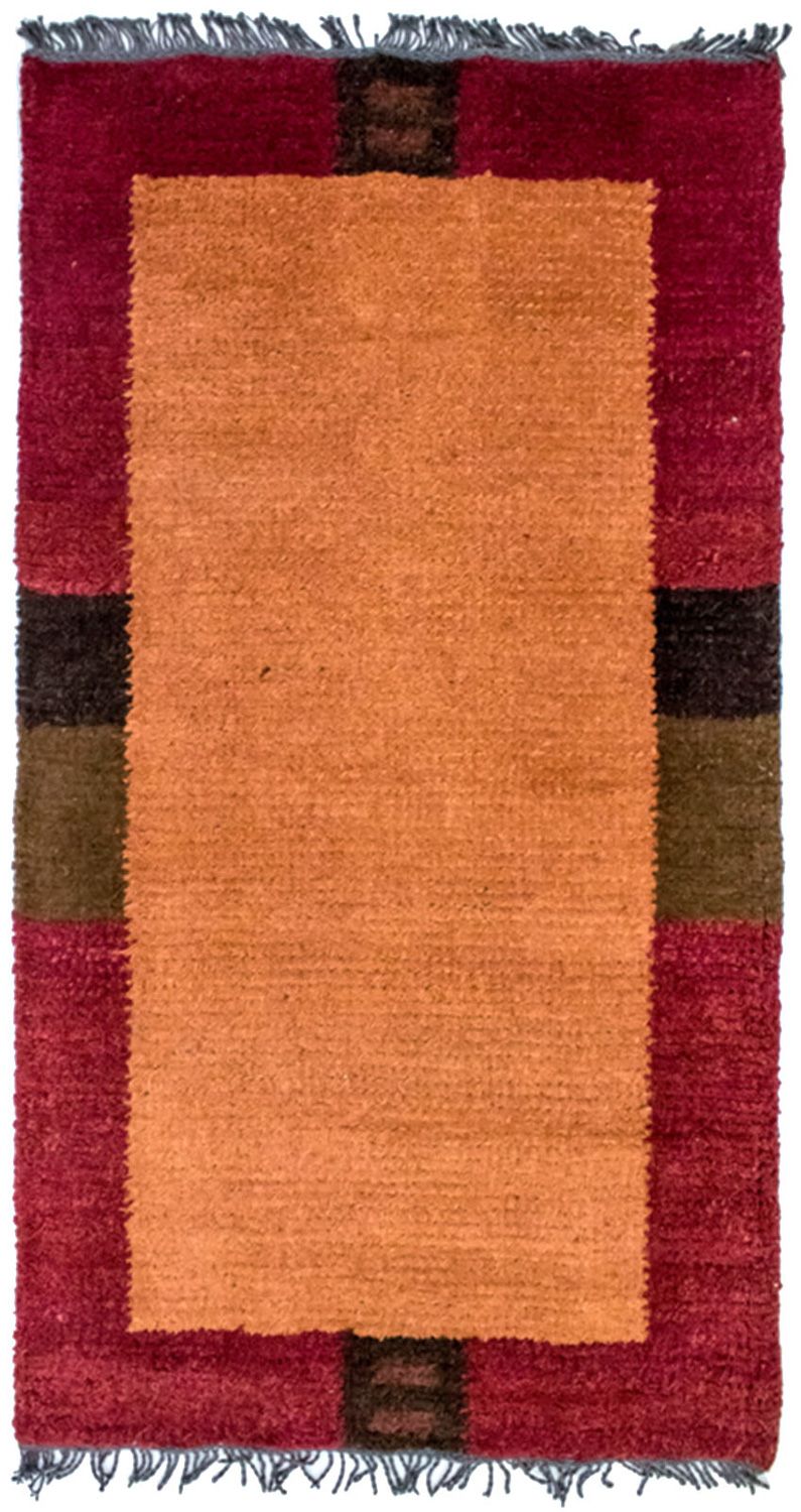 Tapis Népalais - 140 x 70 cm - orange