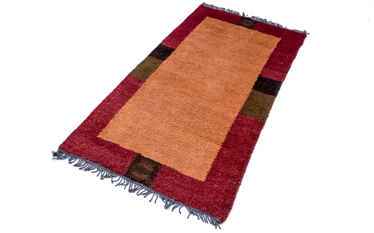 Tapis Népalais - 140 x 70 cm - orange