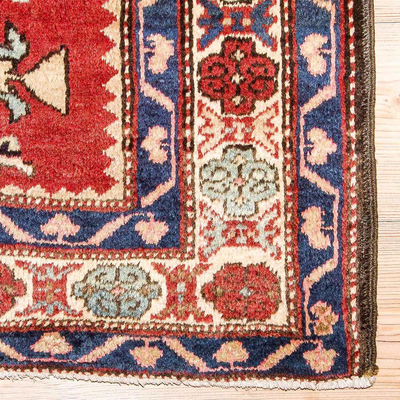 Tapis de couloir Tapis persan - Nomadic - 329 x 138 cm - rouge