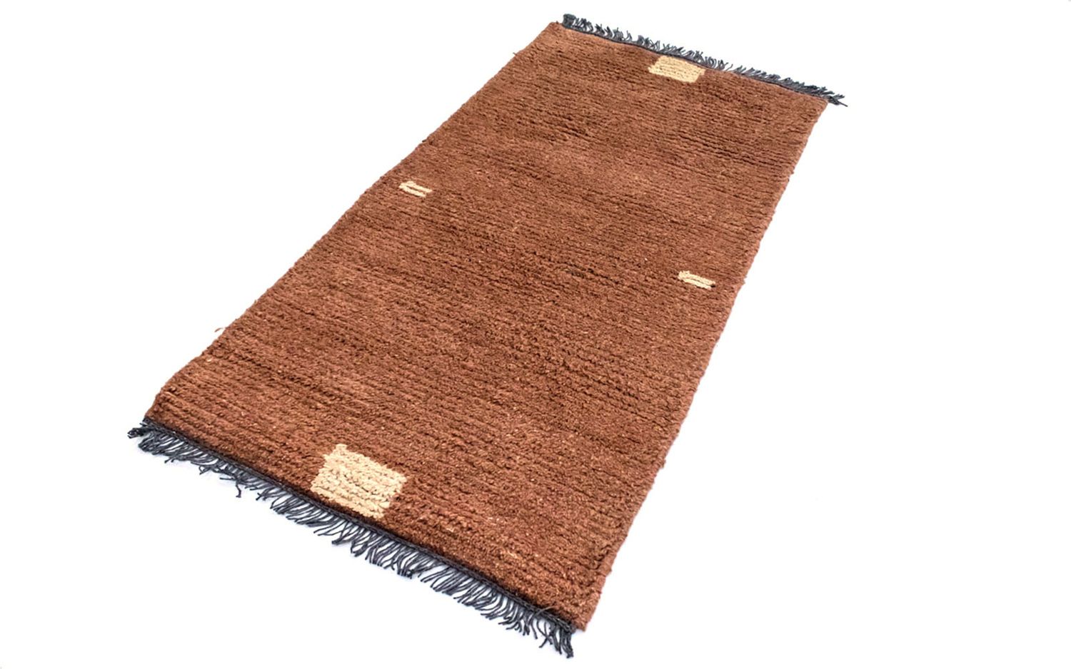 Tapis Népalais - 140 x 70 cm - marron