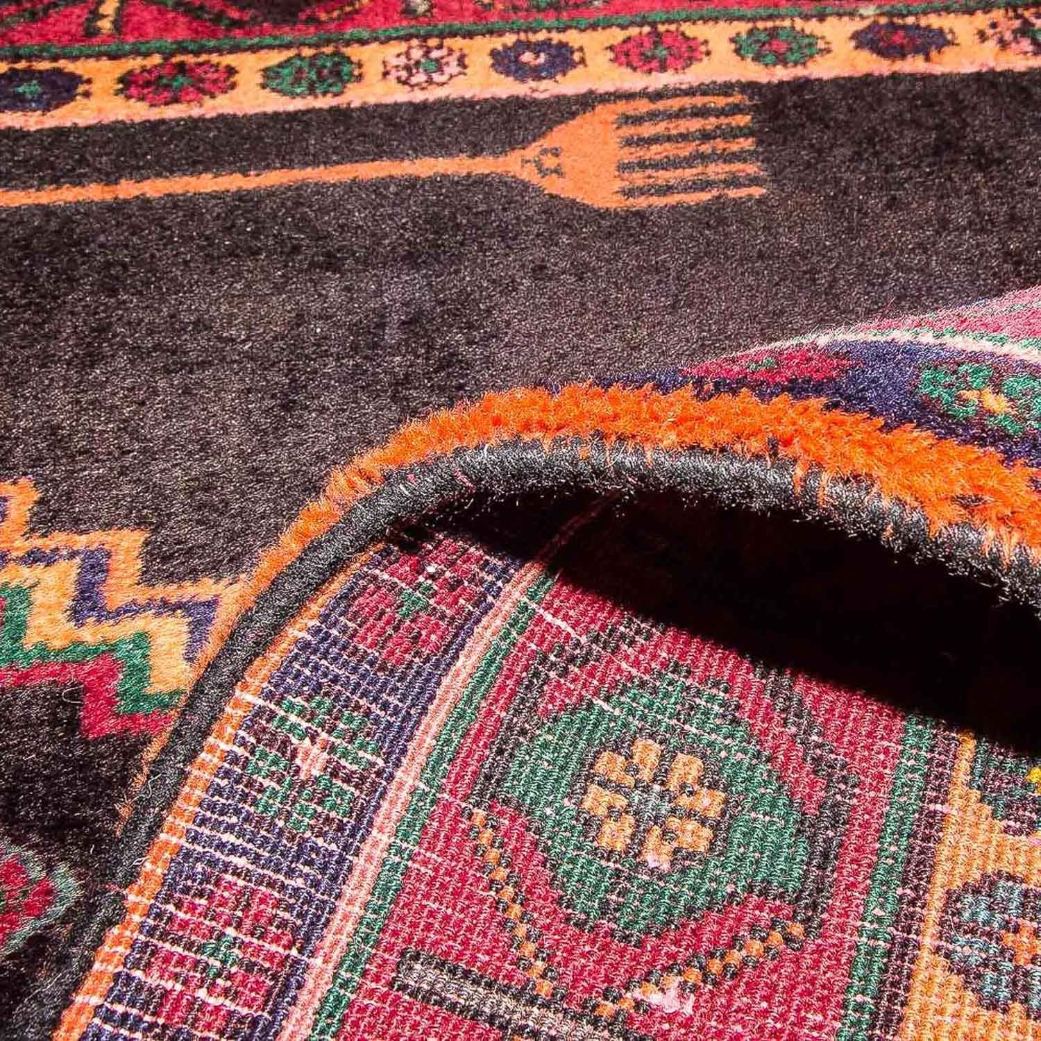 Tapis de couloir Tapis persan - Nomadic - 411 x 143 cm - bleu foncé