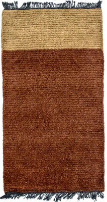 Tapis Népalais - 140 x 70 cm - marron