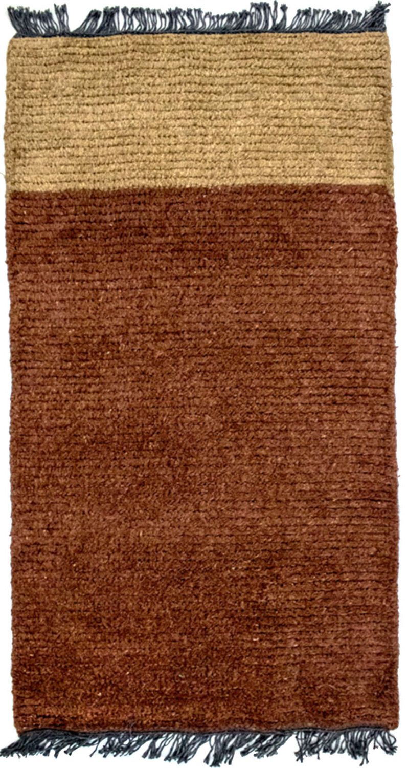 Tapis Népalais - 140 x 70 cm - marron