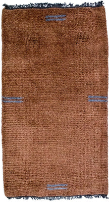 Tapis Népalais - 140 x 70 cm - marron