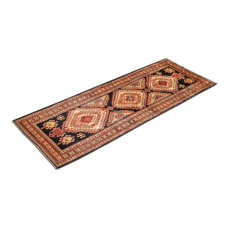 Tapis de couloir Tapis persan - Nomadic - 318 x 117 cm - bleu foncé