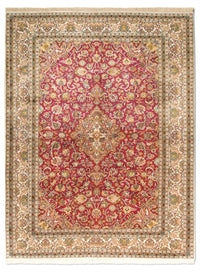 Tapis en soie - Soie du Cachemire - 218 x 157 cm - rouge