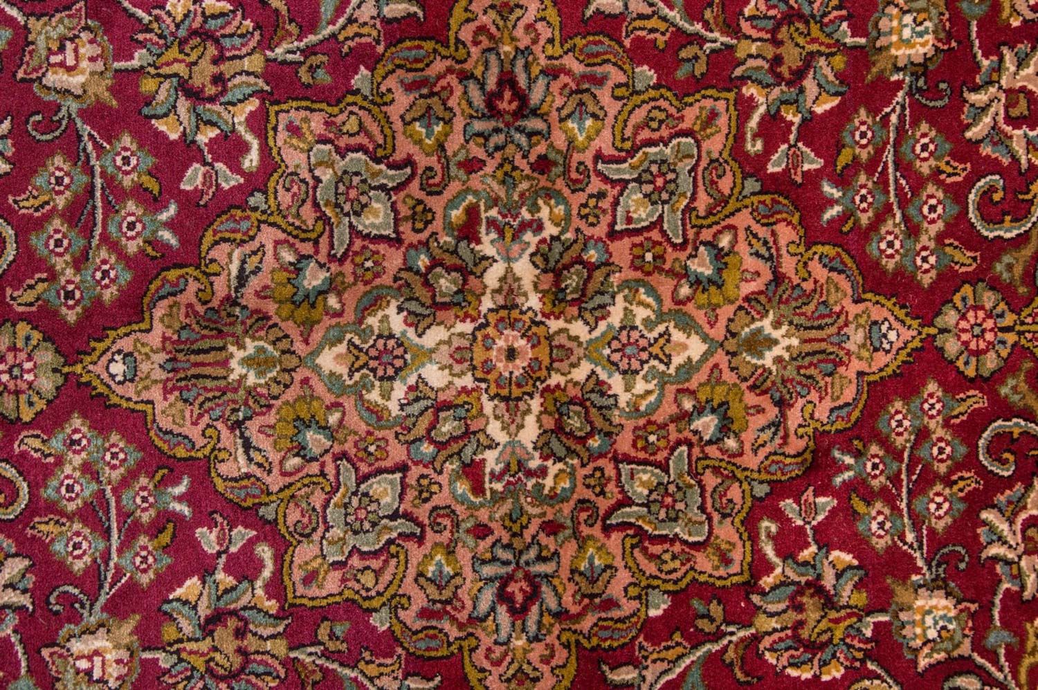 Tapis en soie - Soie du Cachemire - 218 x 157 cm - rouge