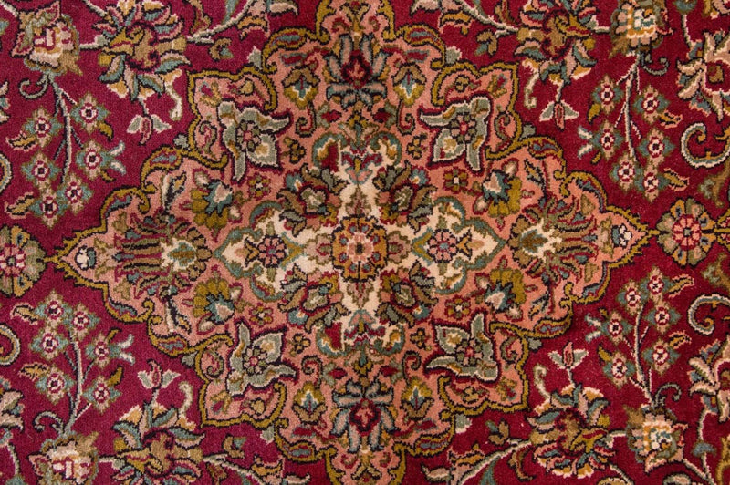 Tapis en soie - Soie du Cachemire - 218 x 157 cm - rouge