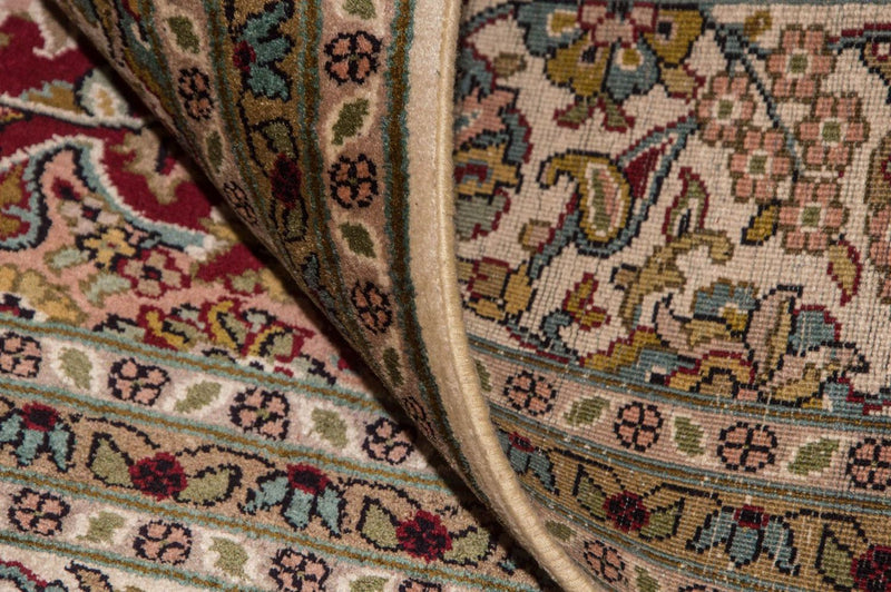 Tapis en soie - Soie du Cachemire - 218 x 157 cm - rouge