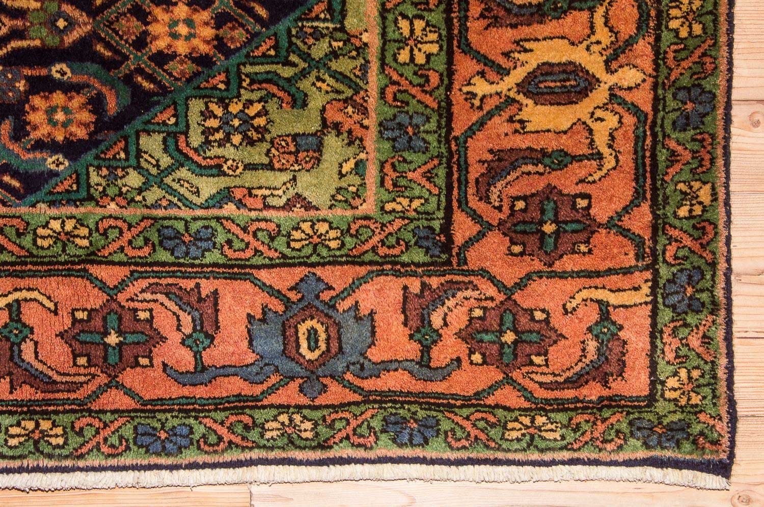 Tapis de couloir Tapis persan - Nomadic - 284 x 143 cm - bleu foncé