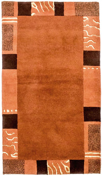 Tapis Népalais - 157 x 90 cm - terracotta