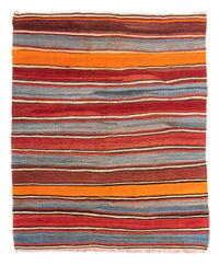 Tapis Kelim - Vieux - 155 x 135 cm - multicolore