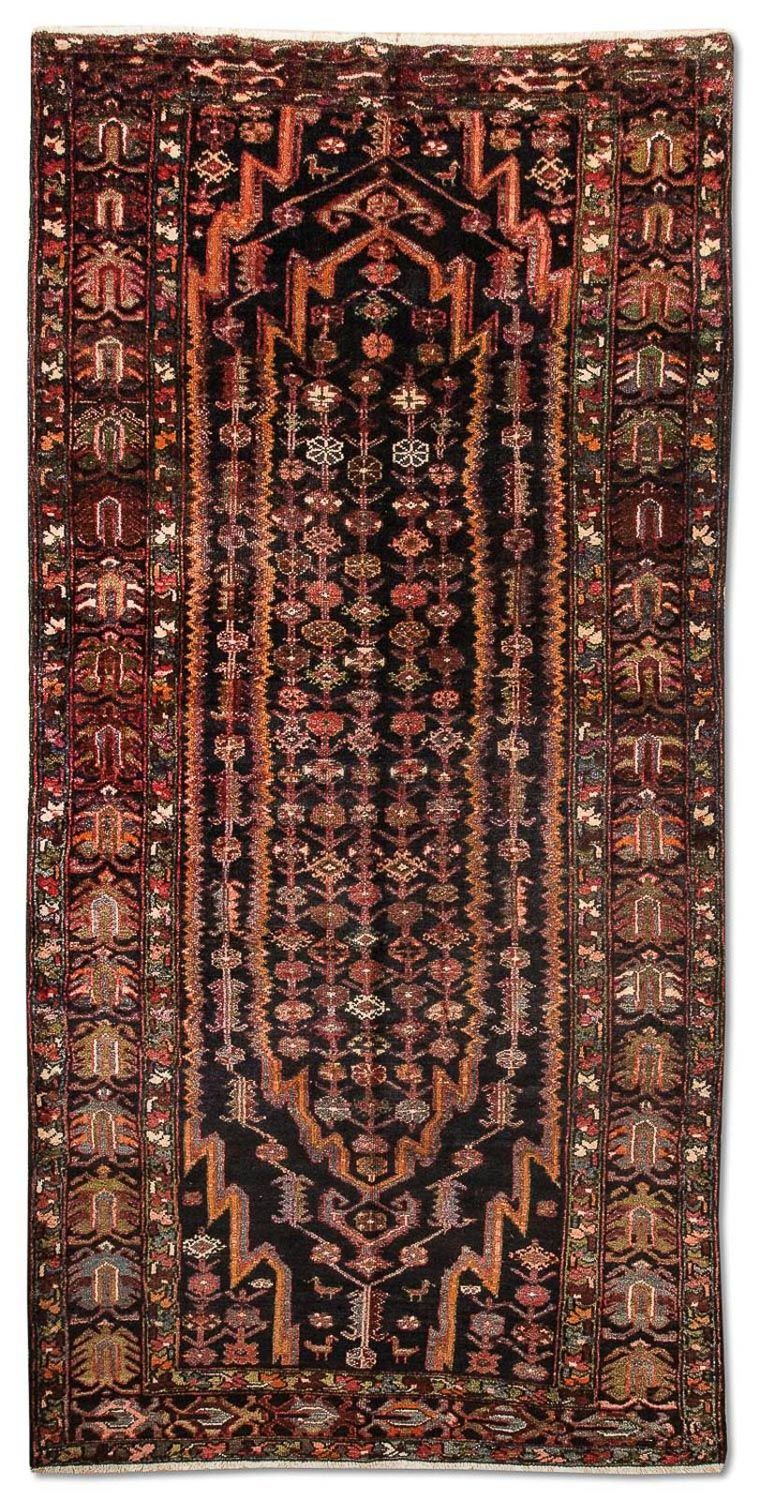 Tapis de couloir Tapis persan - Nomadic - 324 x 149 cm - bleu