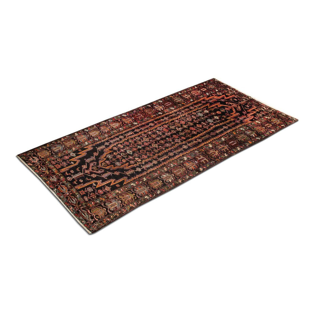 Tapis de couloir Tapis persan - Nomadic - 324 x 149 cm - bleu