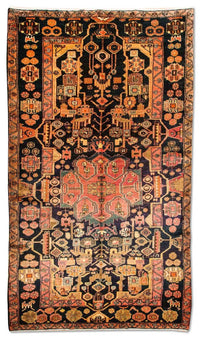 Tapis persan - Nomadic - 306 x 158 cm - bleu foncé