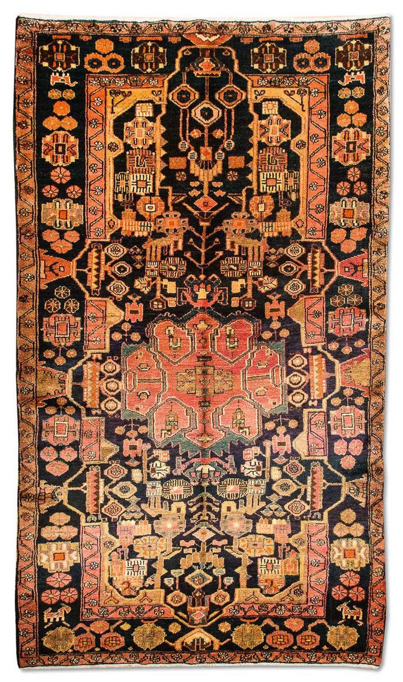 Tapis persan - Nomadic - 306 x 158 cm - bleu foncé