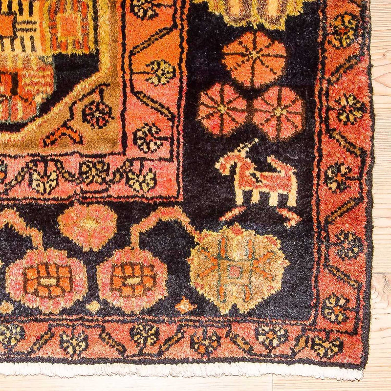 Tapis persan - Nomadic - 306 x 158 cm - bleu foncé