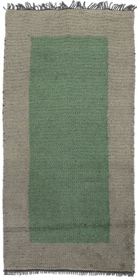 Tapis Népalais - 140 x 70 cm - vert