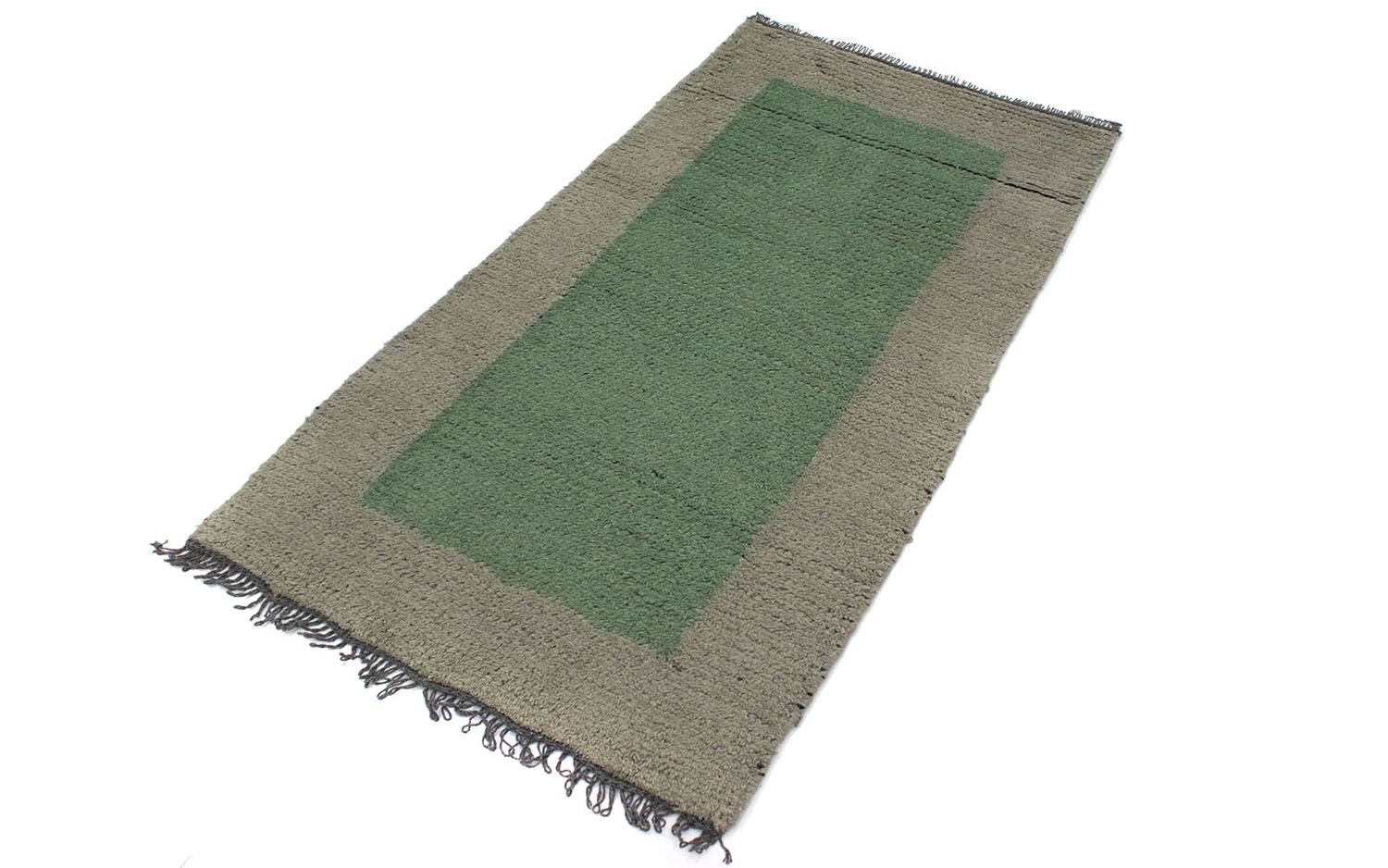 Tapis Népalais - 140 x 70 cm - vert