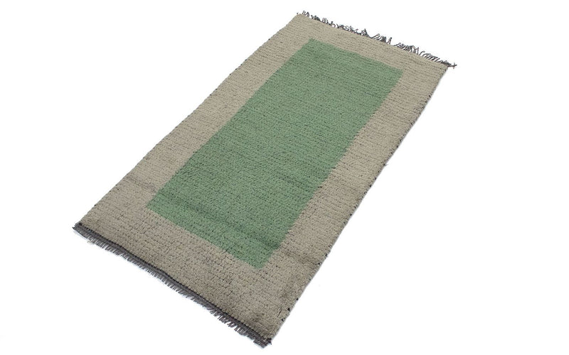 Tapis Népalais - 140 x 70 cm - vert