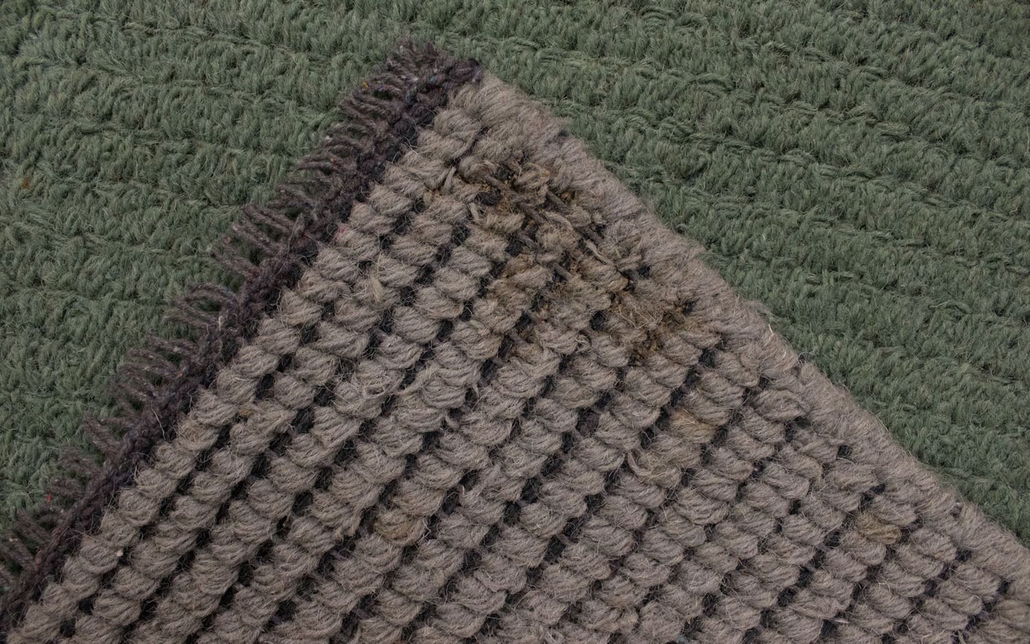 Tapis Népalais - 140 x 70 cm - vert