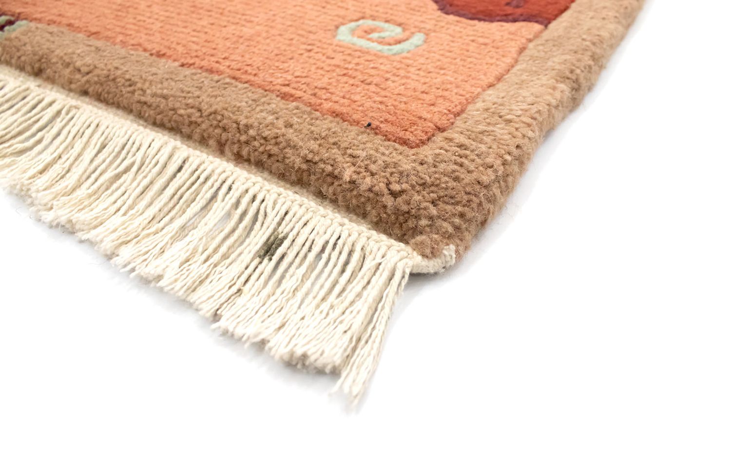 Tapis Népalais - 140 x 70 cm - orange