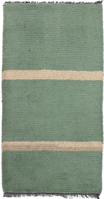 Tapis Népalais - 140 x 70 cm - vert