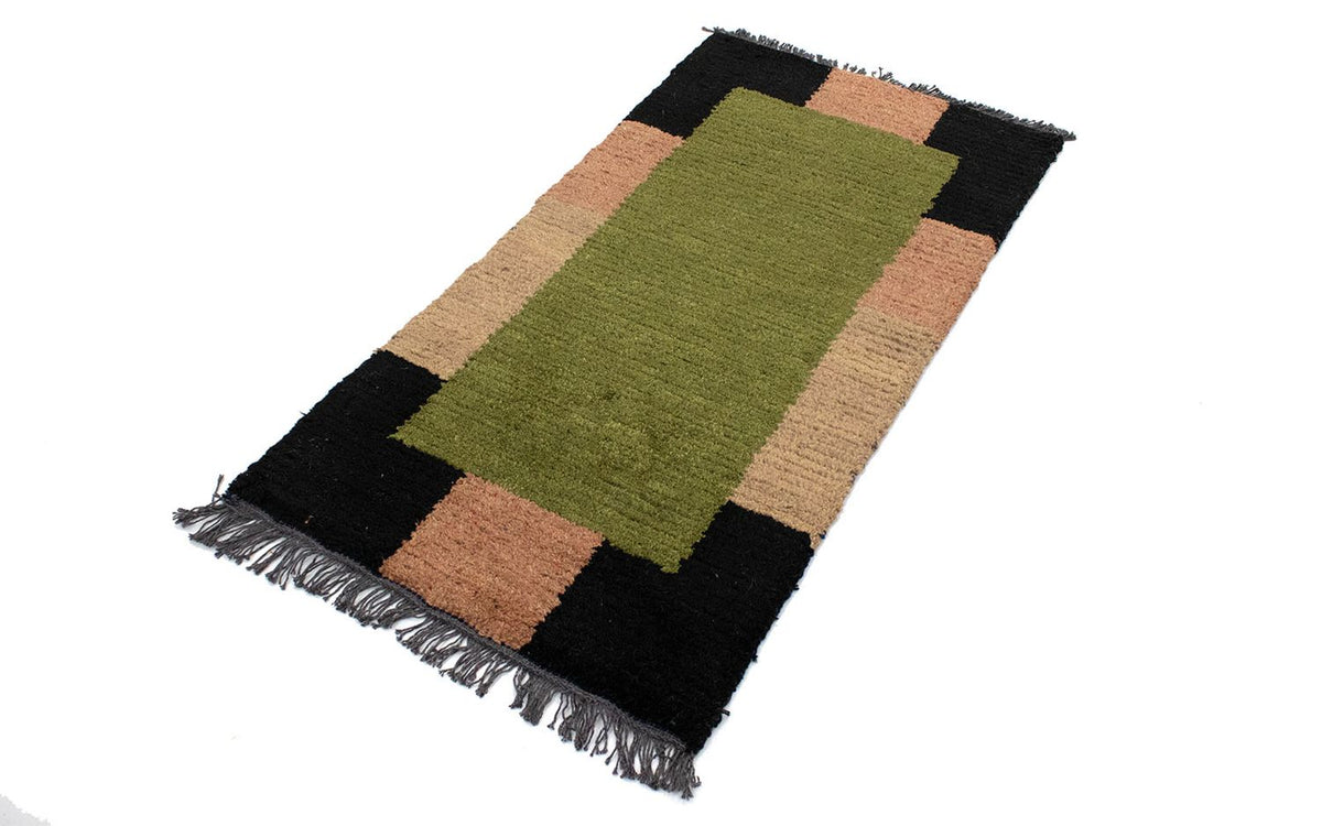 Tapis Népalais - 140 x 70 cm - vert
