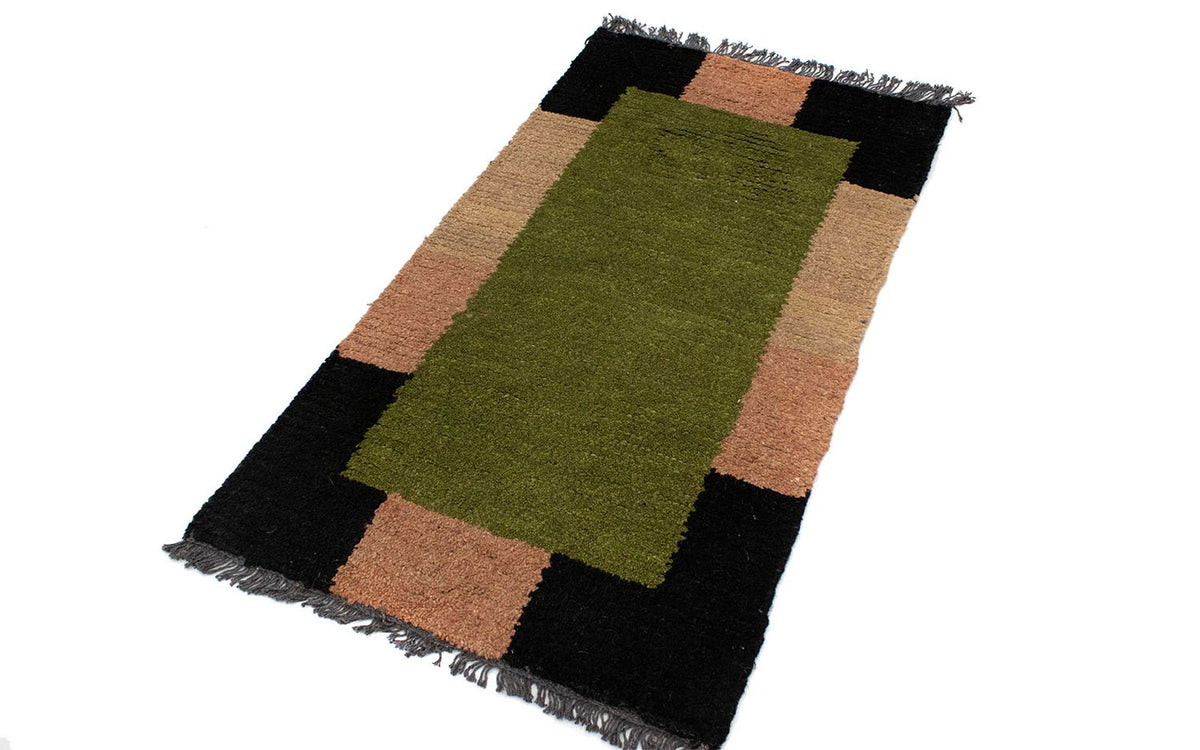 Tapis Népalais - 140 x 70 cm - vert